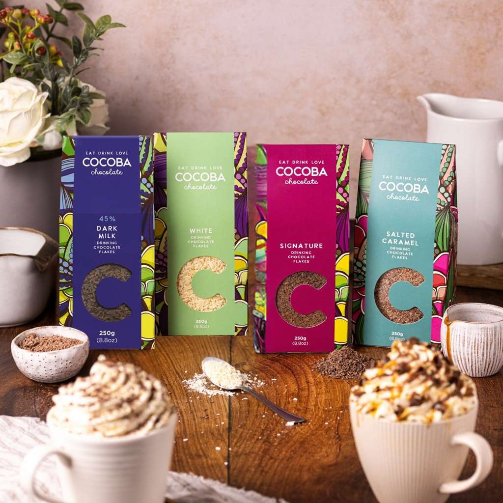 45% Dark Milk Drinking Chocolate Flakes - Image 3