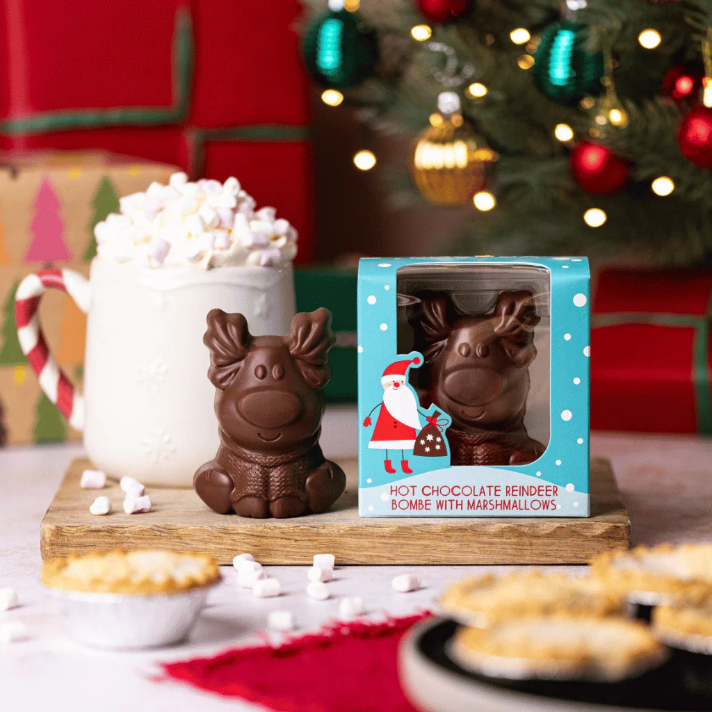 Christmas Reindeer Hot Chocolate Bombe (single) - Image 2