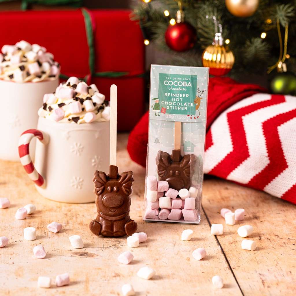 Christmas Reindeer Hot Chocolate Stirrer - Image 2