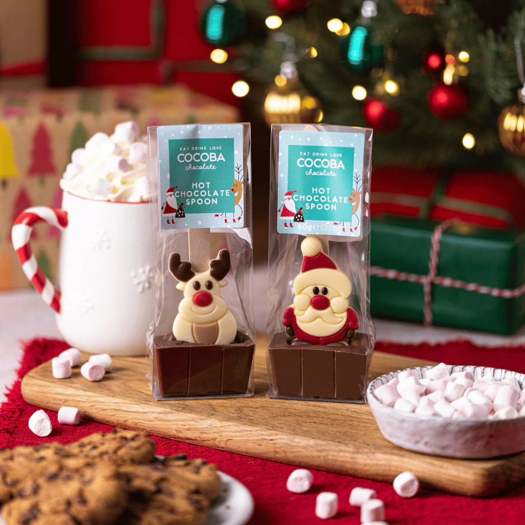 Christmas Santa Milk Chocolate Hot Chocolate Spoon - Image 4