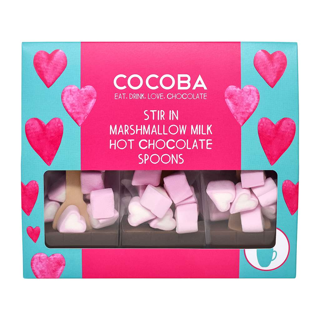 Heart Marshmallow Hot Chocolate Spoon Gift Set (3 spoons) - Image 4