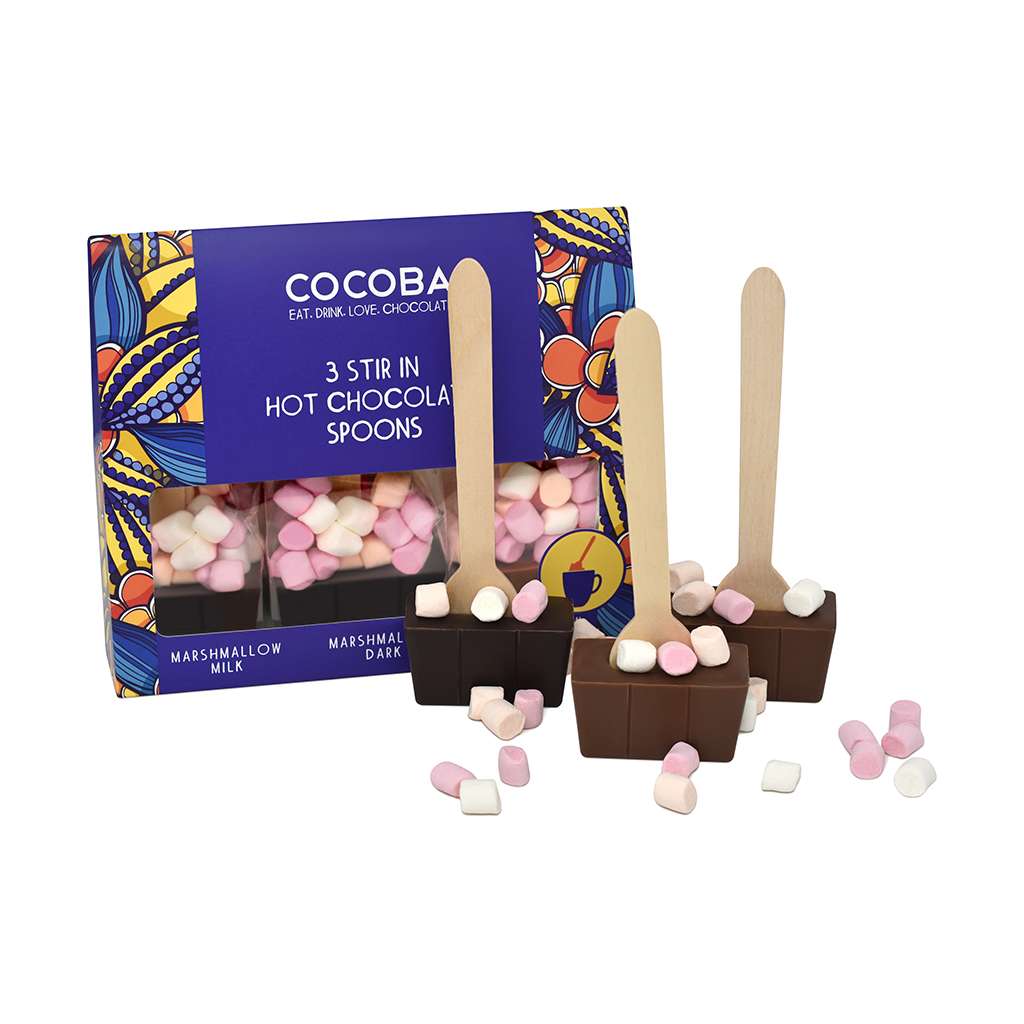 Hot Chocolate Spoon Set with Mini Marshmallows (3 spoons) - Image 3