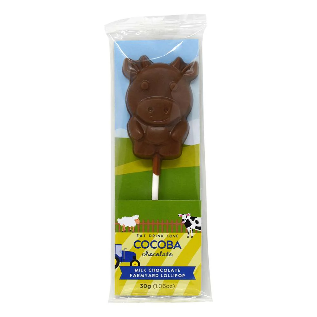 Milk Chocolate Cow Lollipop - Image 3