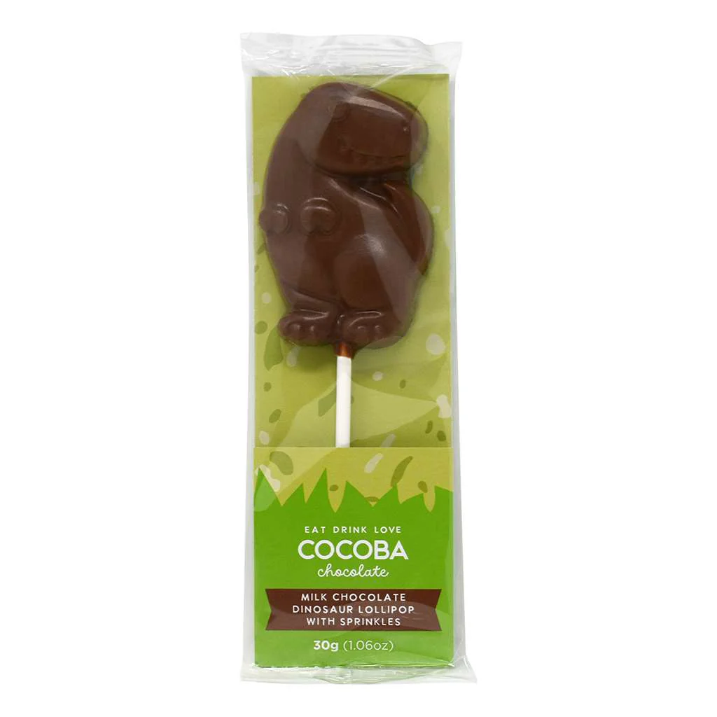 Milk Chocolate T-Rex Lollipop with Sprinkles - Image 3