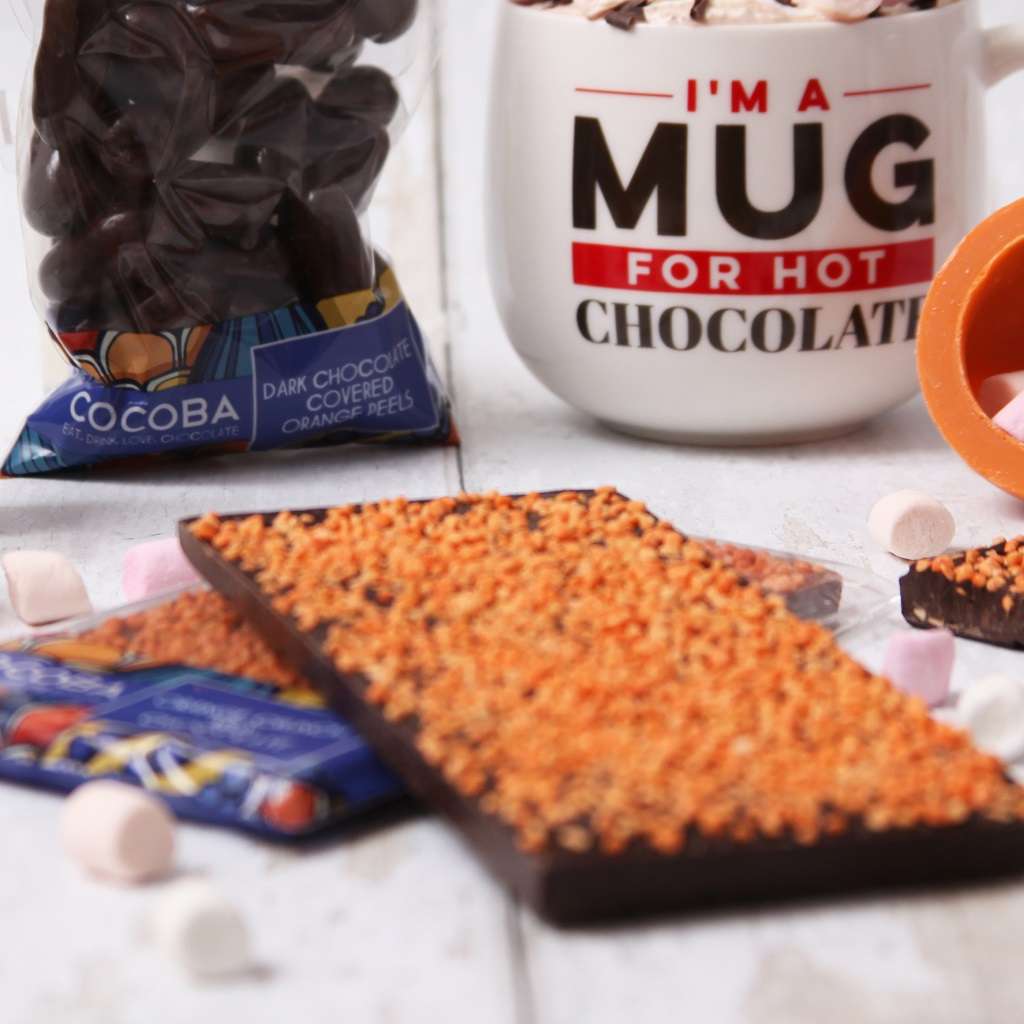 Orange Crunch Milk Chocolate Bar - Image 2