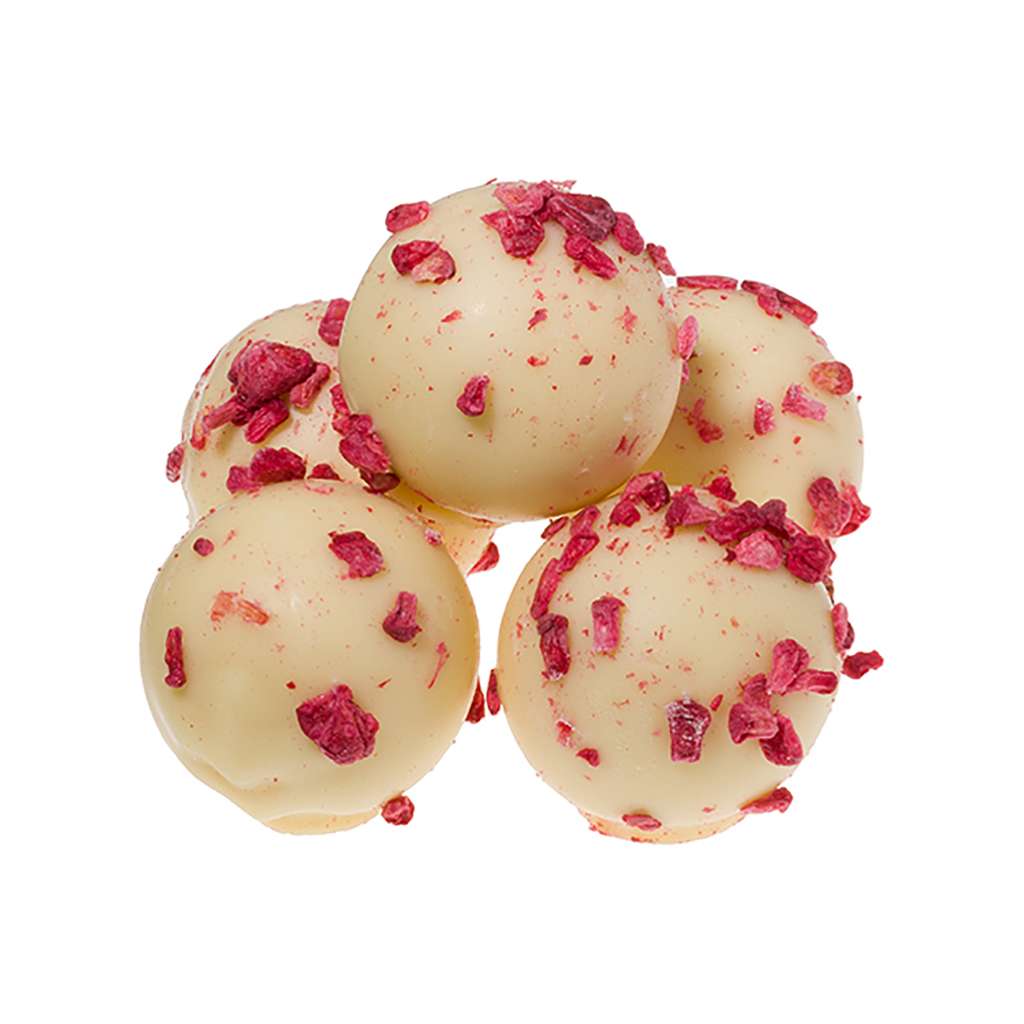 Raspberry and Marc de Champagne Truffles Gift Tin - Image 3