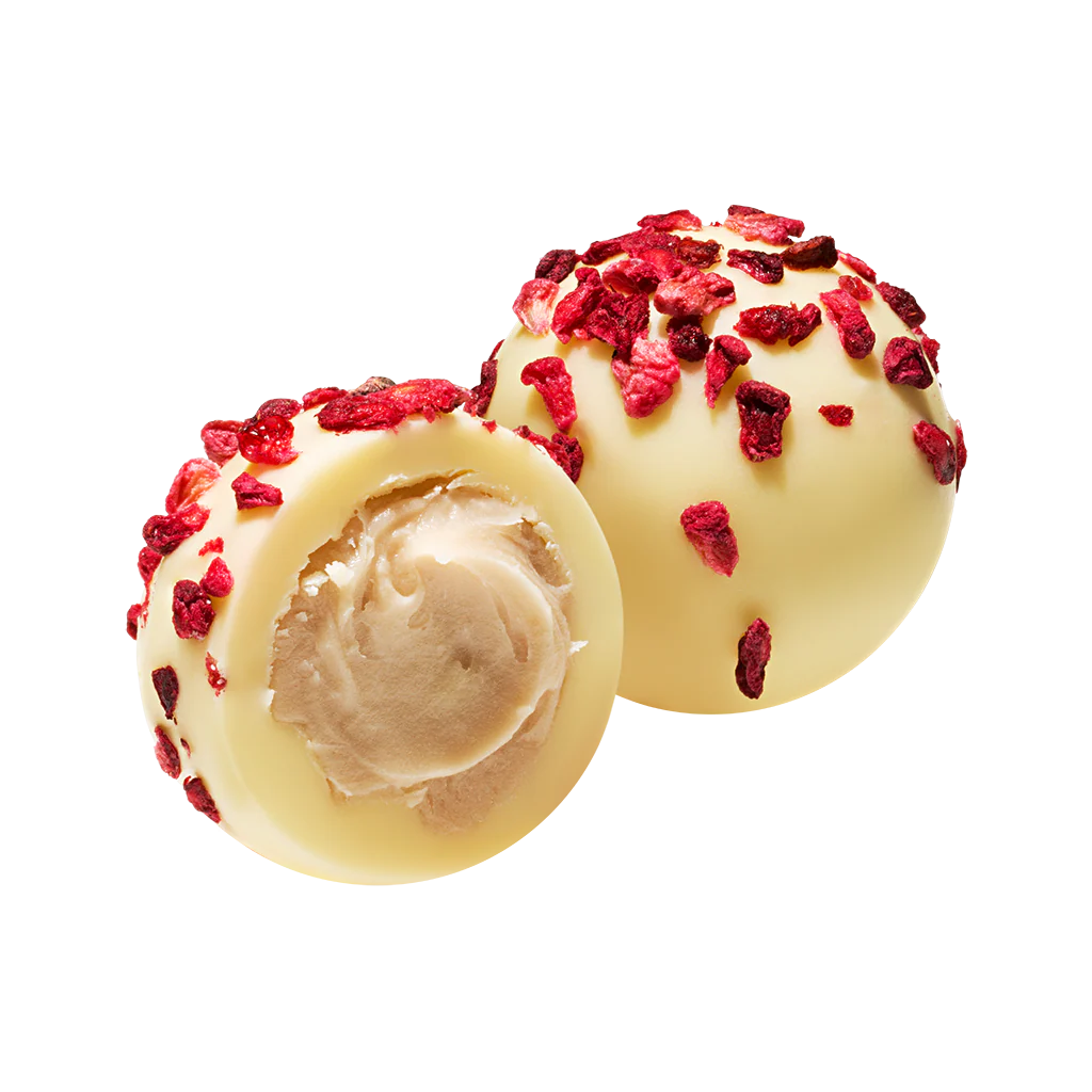 Raspberry and Marc de Champagne Truffles Gift Tin - Image 4