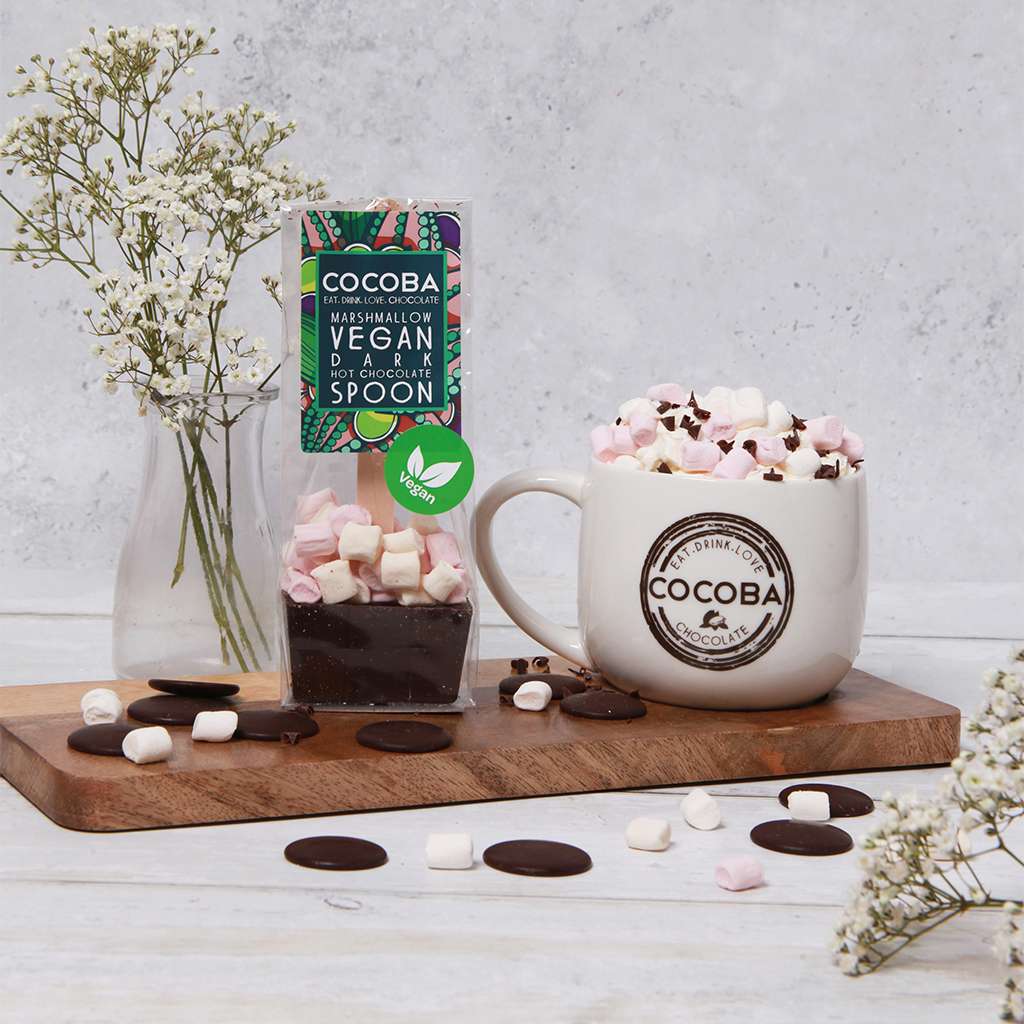 Vegan Marshmallow Dark Chocolate Hot Chocolate Spoon - Image 3