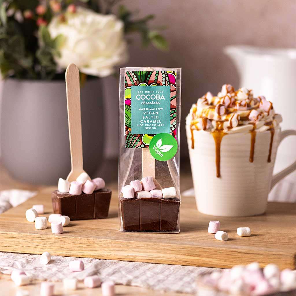 Vegan Marshmallow Salted Caramel Hot Chocolate Spoon - Image 2